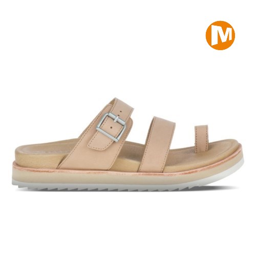 Merrell Juno Buckle Badelatschen Damen Beige [DE-SJTIO]